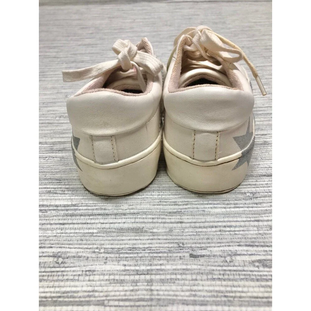 Zara Girls Youth Bamba Glitter Star Vegan Leather Sneakers size 33 EU 1.5 US - Picture 5 of 8